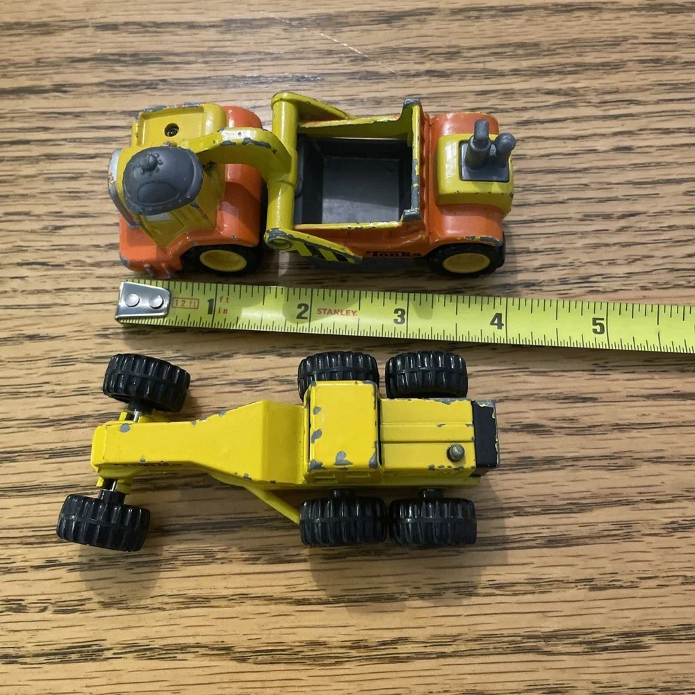 Tonka 1994 Yellow By Vintage Mini Diecast Construction Toy‎ & 2003 Lil Chuck